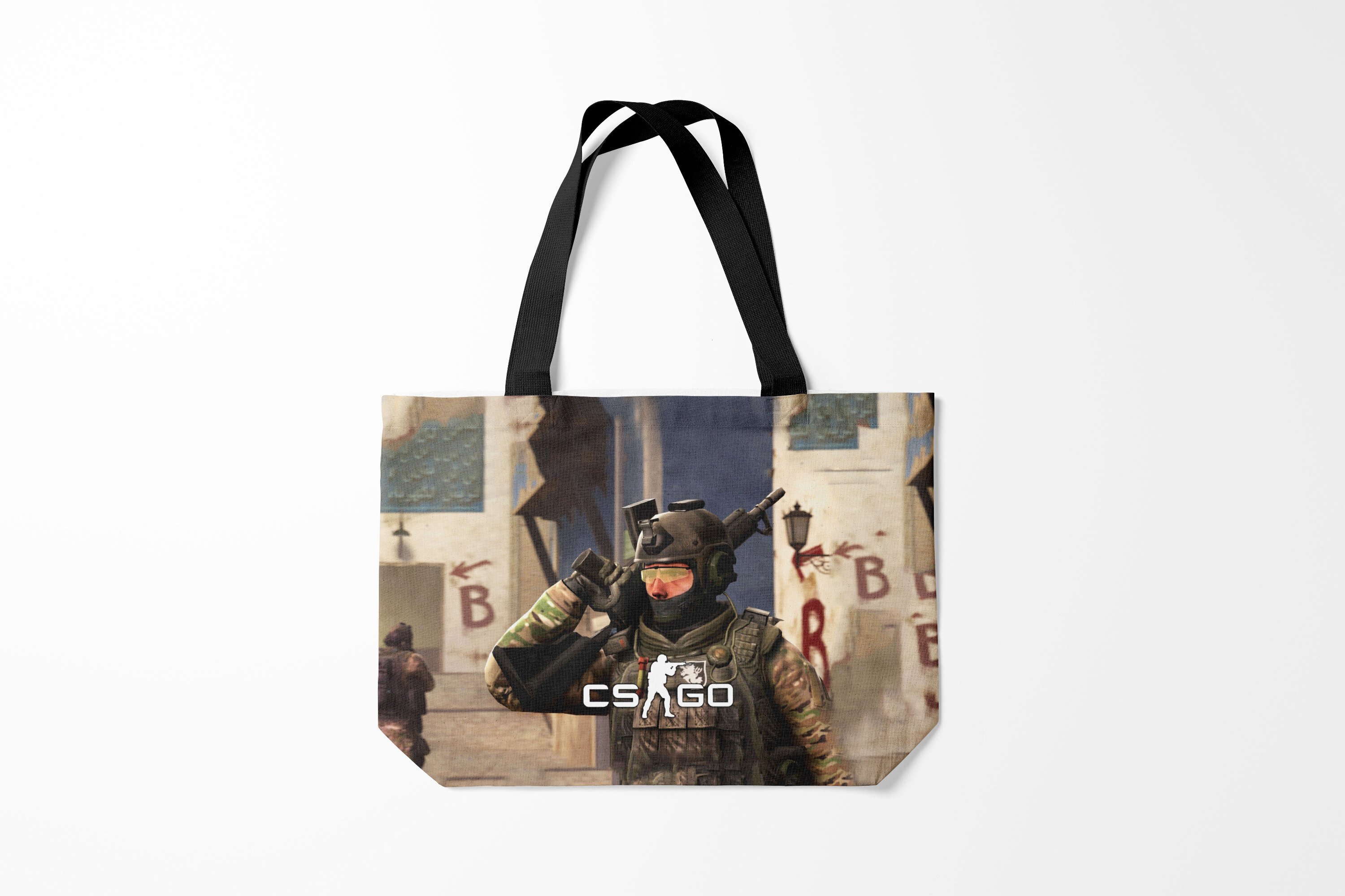 

Сумка шoппер унисекс Burnettie Counter Strike CS GO, бежевый, Counter Strike CS GO