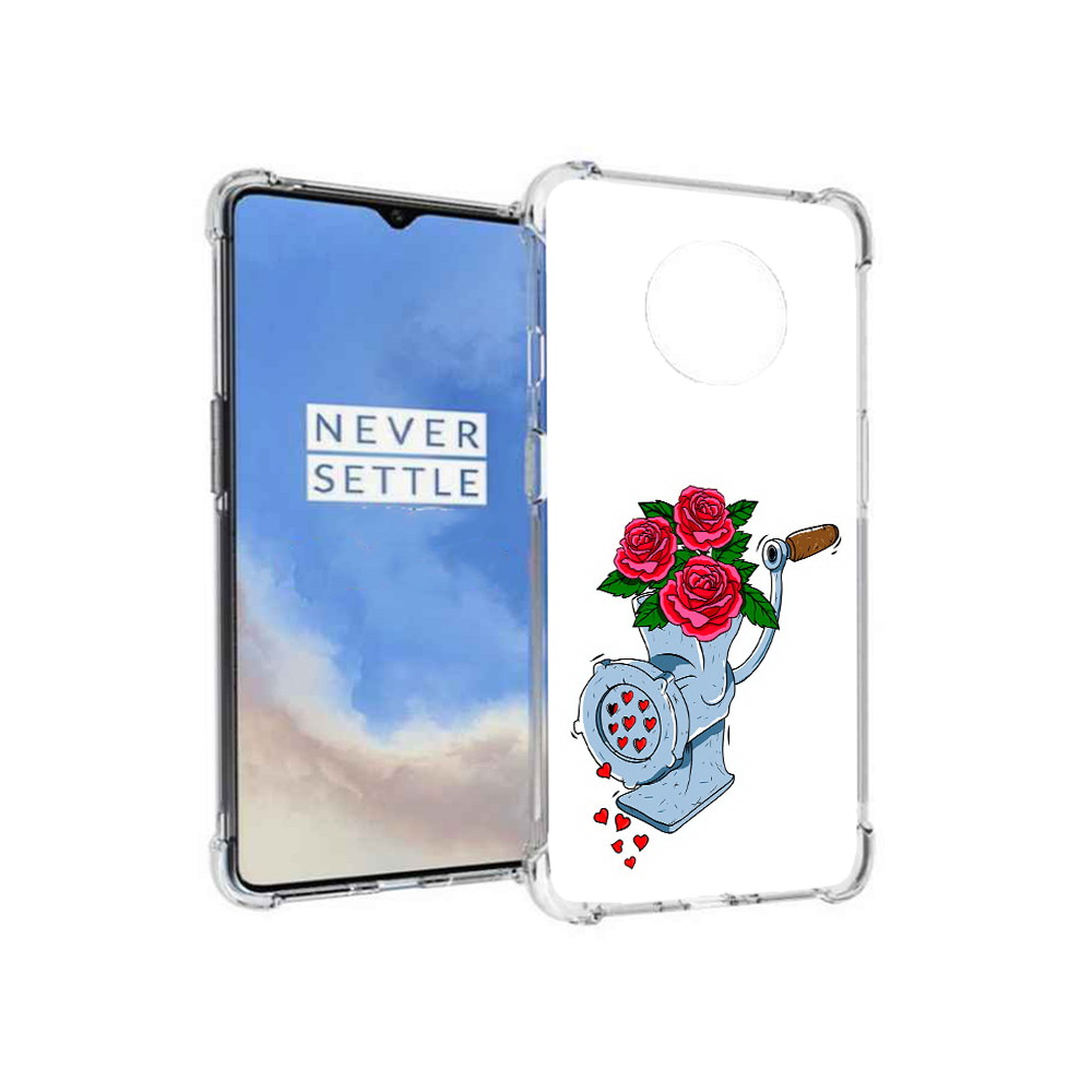 

Чехол MyPads Tocco для OnePlus 7T Цветочные сердца (PT227044.138.199), Прозрачный, Tocco