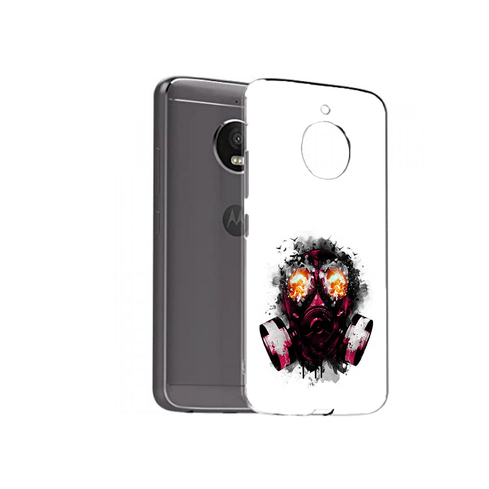 

Чехол MyPads Tocco для Motorola Moto E4 Plus красный противогаз (PT100001.341.412), Прозрачный, Tocco