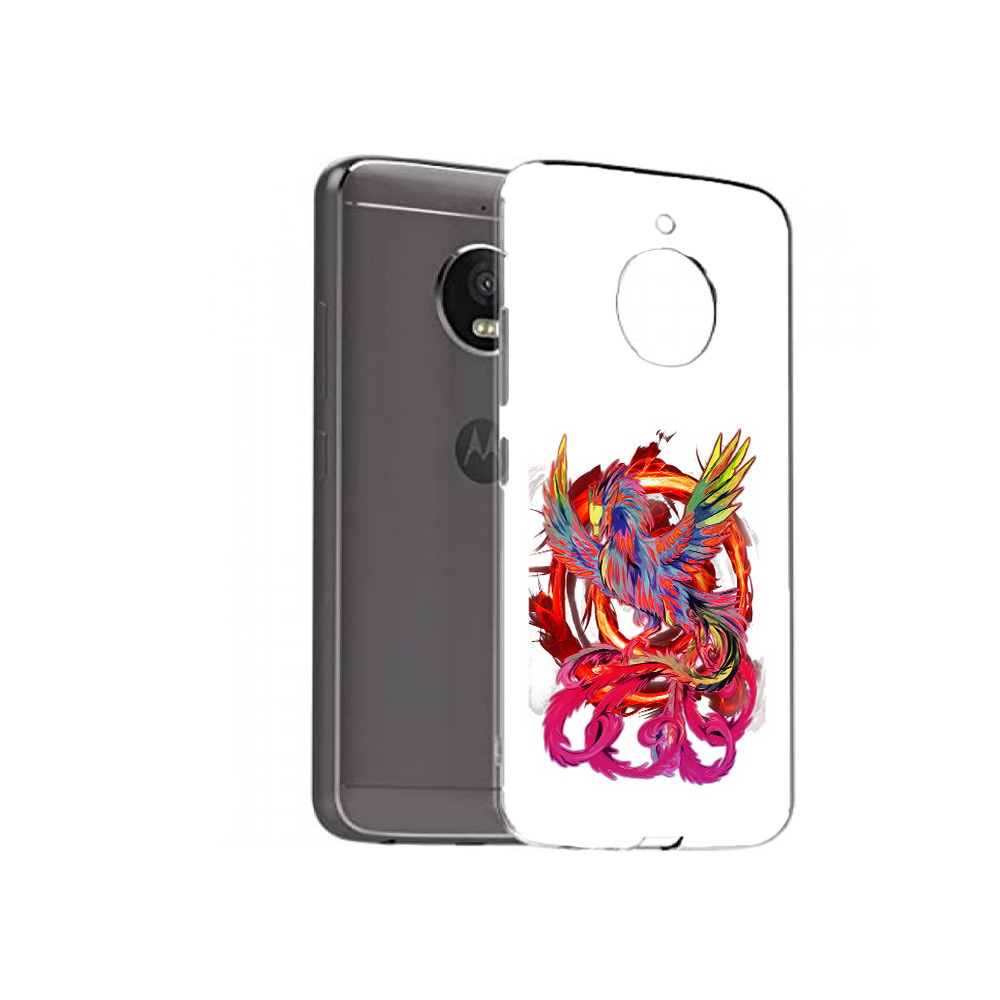

Чехол MyPads Tocco для Motorola Moto E4 Plus красочный феникс (PT100001.341.414), Прозрачный, Tocco