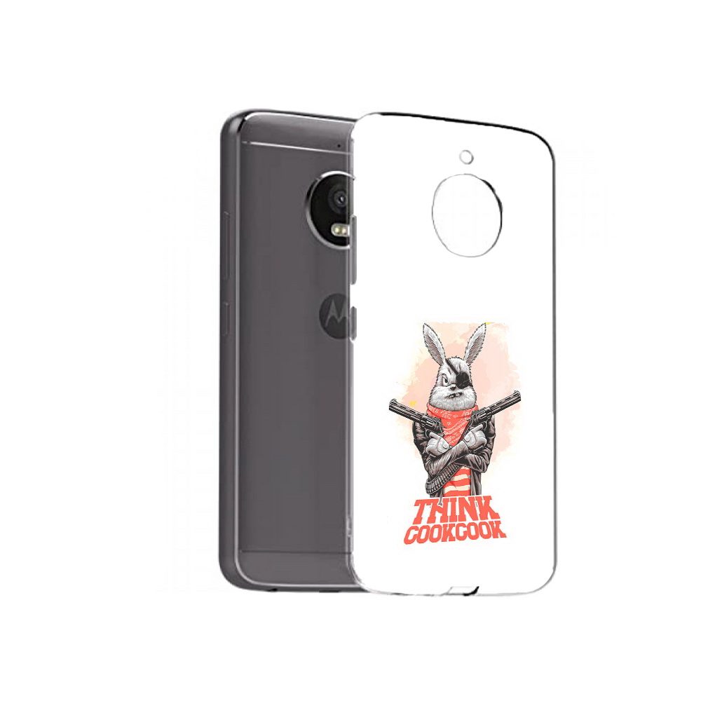 

Чехол MyPads Tocco для Motorola Moto E4 Plus кролик пират (PT100001.341.419), Прозрачный, Tocco