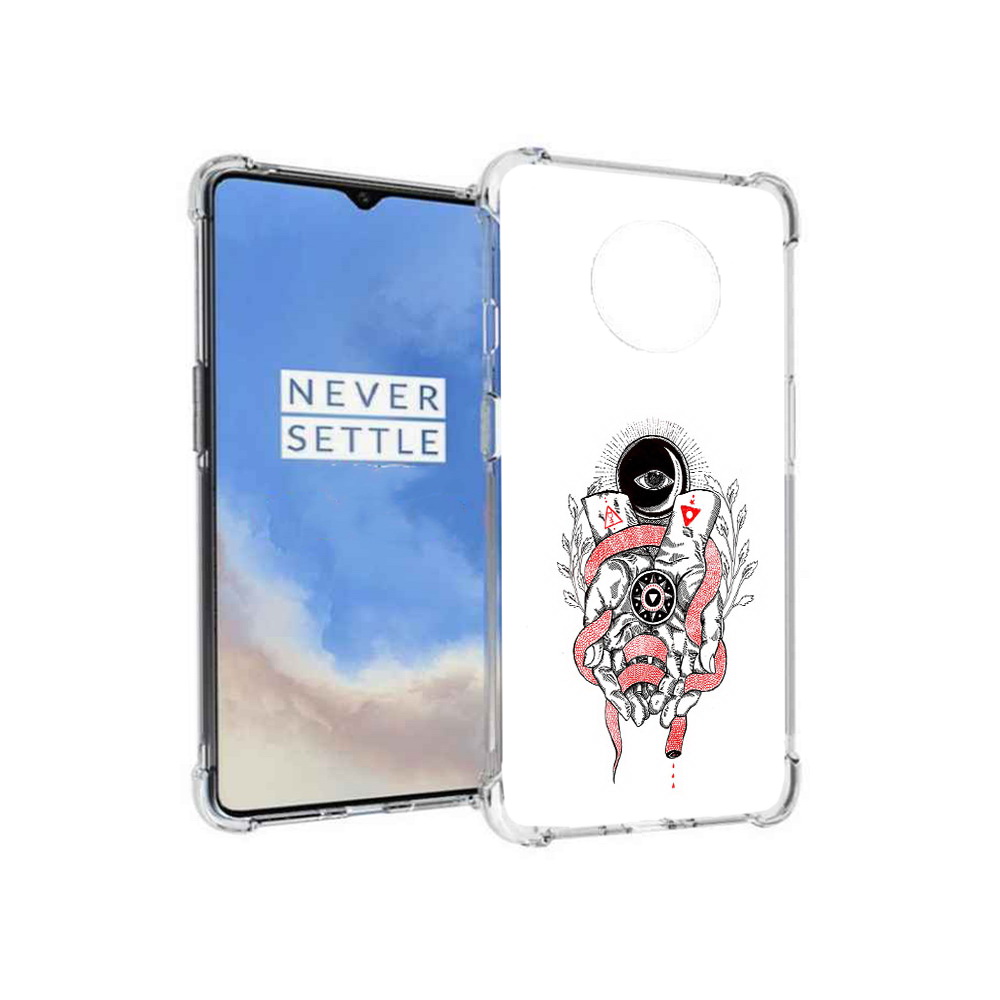 

Чехол MyPads Tocco для OnePlus 7T абстрация связанные руки (PT227044.138.213), Прозрачный, Tocco