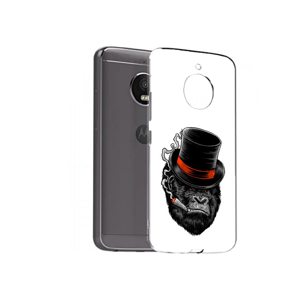 

Чехол MyPads Tocco для Motorola Moto E4 Plus дизайнерская горилла (PT100001.341.431), Прозрачный, Tocco