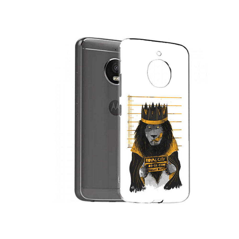 

Чехол MyPads Tocco для Motorola Moto E4 Plus лев в законе (PT100001.341.435), Прозрачный, Tocco