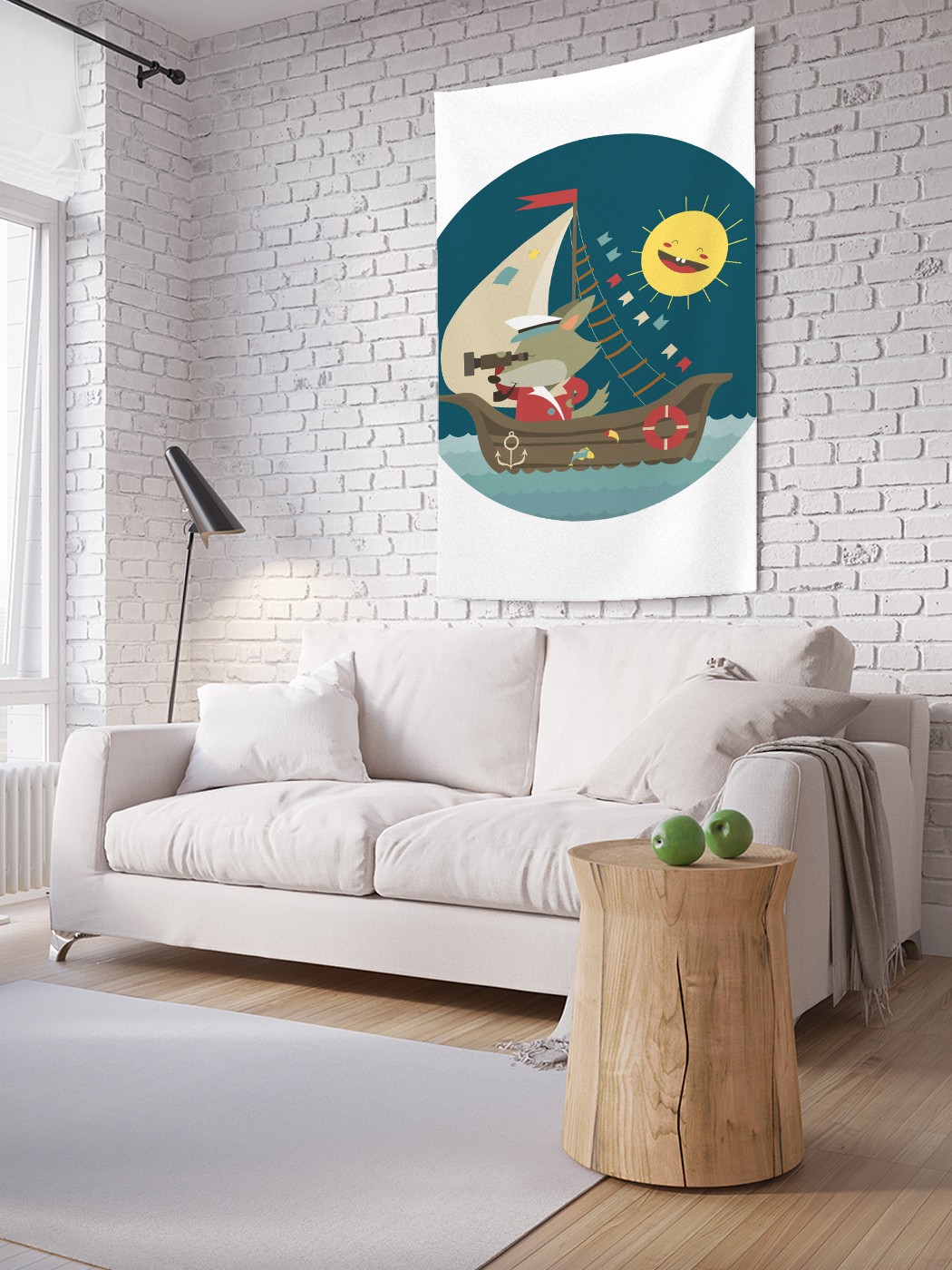 

Вертикальное фотопанно на стену JoyArty Морской волк 150x200 см, Морской волк
