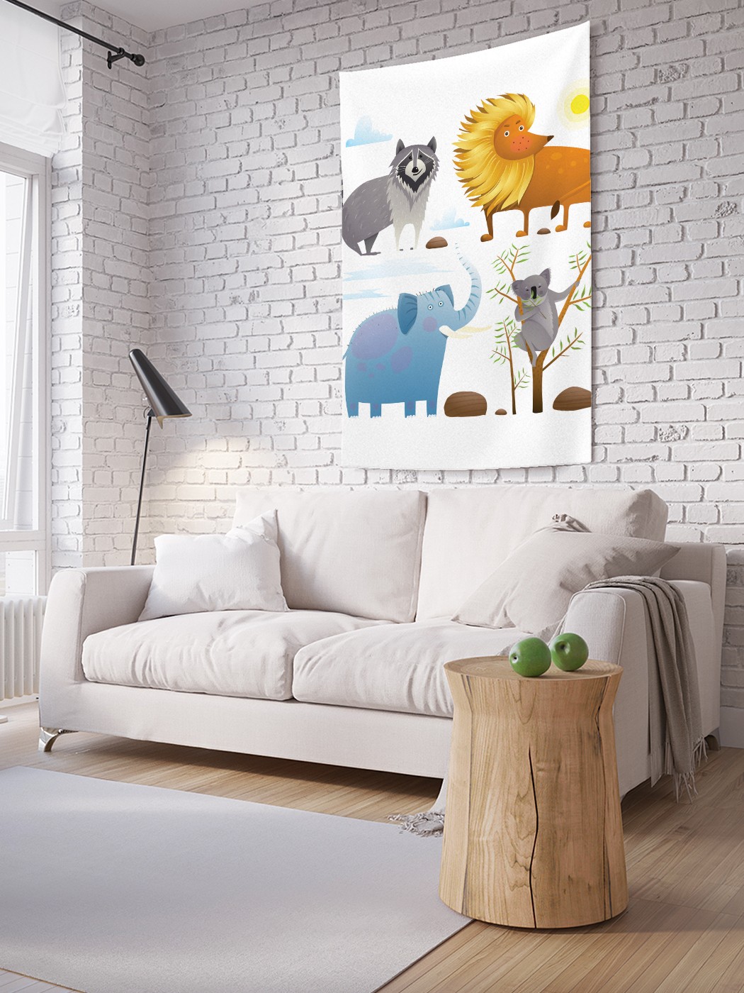 

Вертикальное фотопанно на стену JoyArty Коала и енот 150x200 см, Коала и енот