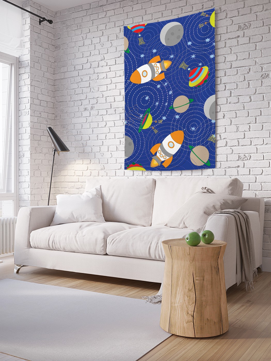 

Вертикальное фотопанно на стену JoyArty Планеты и НЛО 150x200 см, Планеты и НЛО
