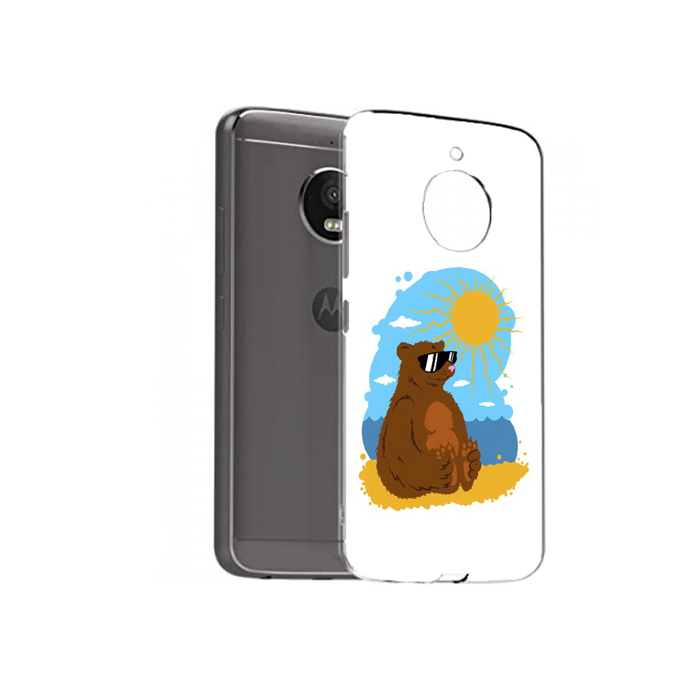 

Чехол MyPads Tocco для Motorola Moto E4 Plus медведь на чиле (PT100001.341.468), Прозрачный, Tocco