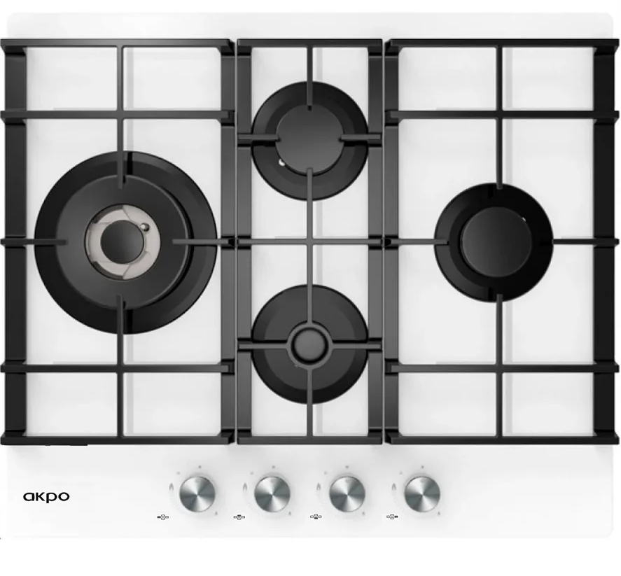 

Встраиваемая варочная панель газовая AKPO PGA 604 VGC-T белый, PGA 604 VGC-T