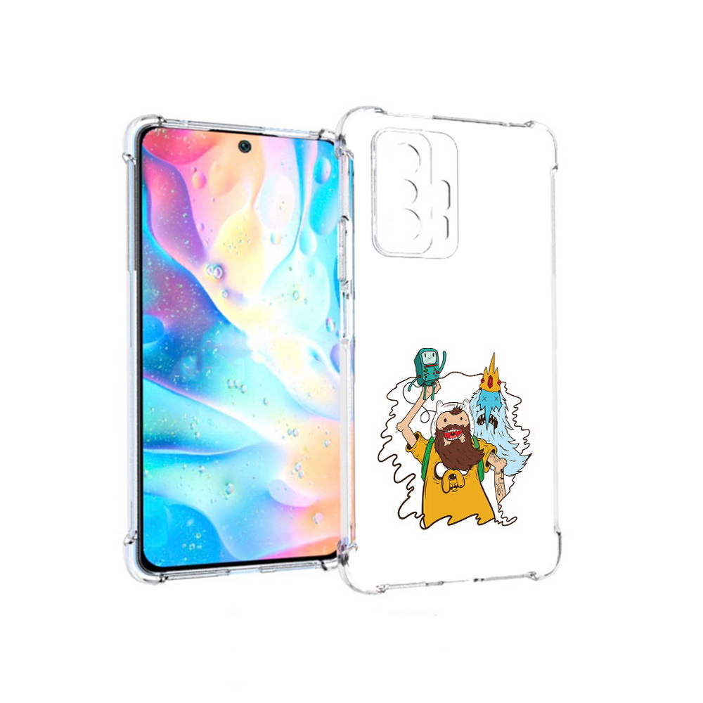 

Чехол MyPads Tocco для Xiaomi 11T Pro время приключений старый Финн (PT163474.285.279), Прозрачный, Tocco