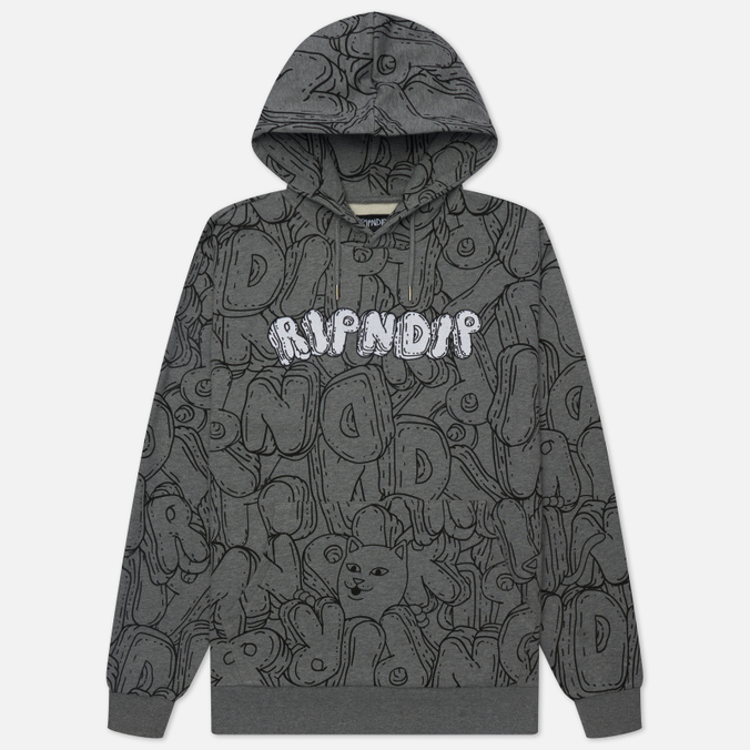 

Толстовка мужская Ripndip RND8033 серая L, RND8033