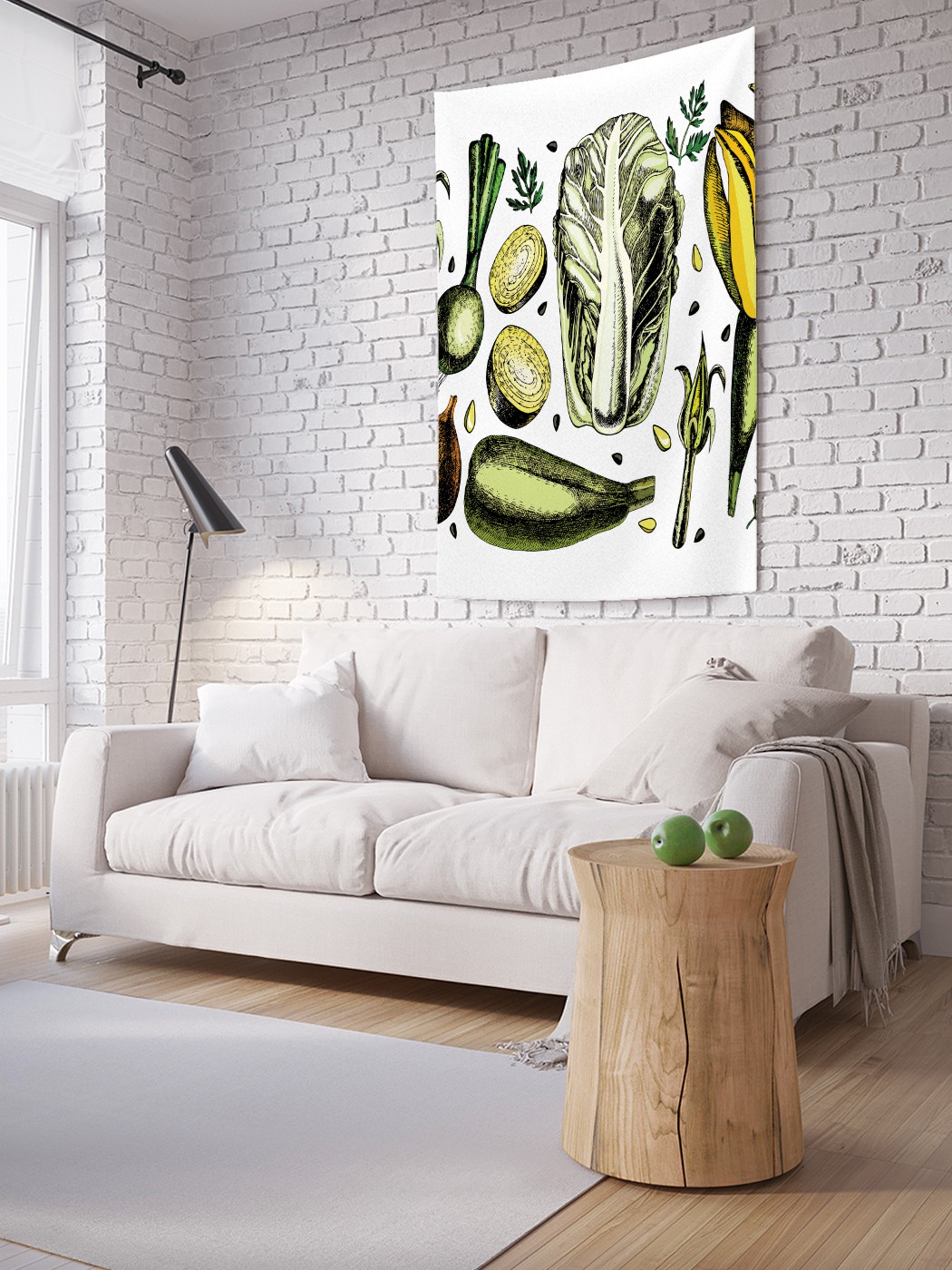 

Вертикальное фотопанно на стену JoyArty Урожай для здорового питания 150x200 см, Урожай для здорового питания