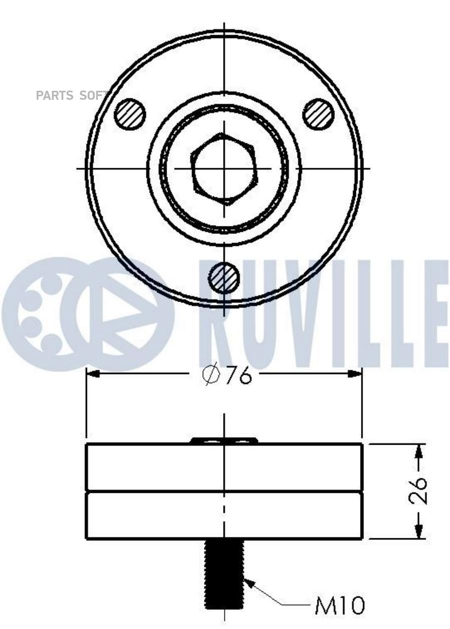 

Ролик Руч.Ремня Vw Golf,Bora/Seat 1.4,1.6l Ruville арт. 540553