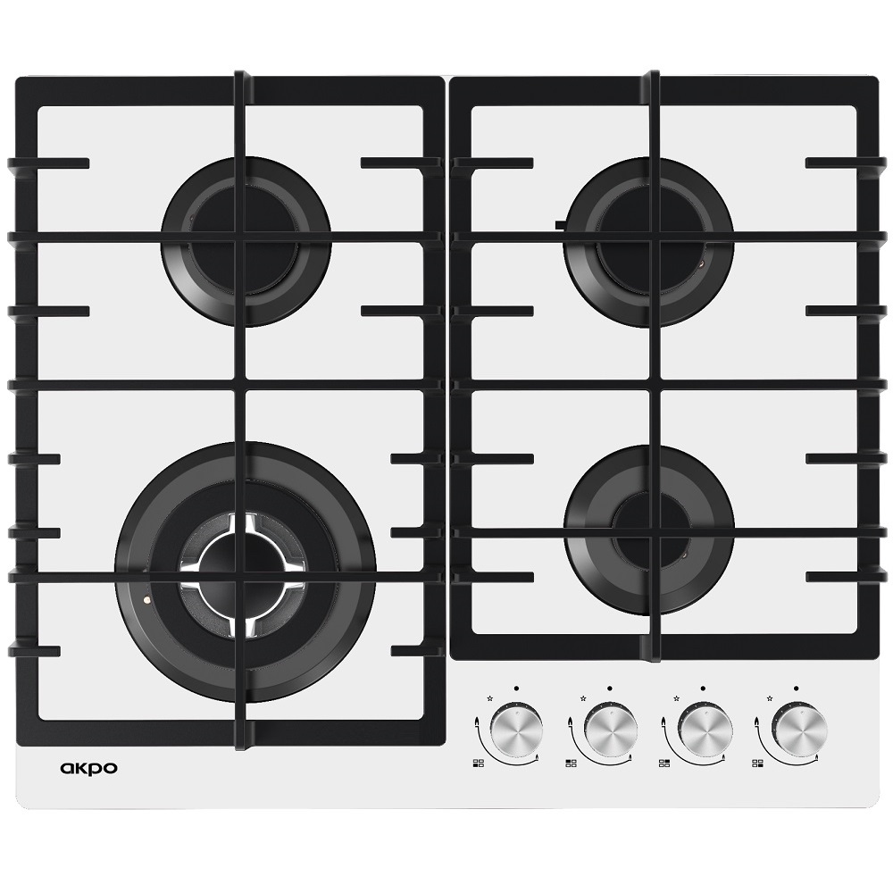 

Встраиваемая варочная панель газовая AKPO PGA 604 AGC-T White, PGA 604 AGC-T