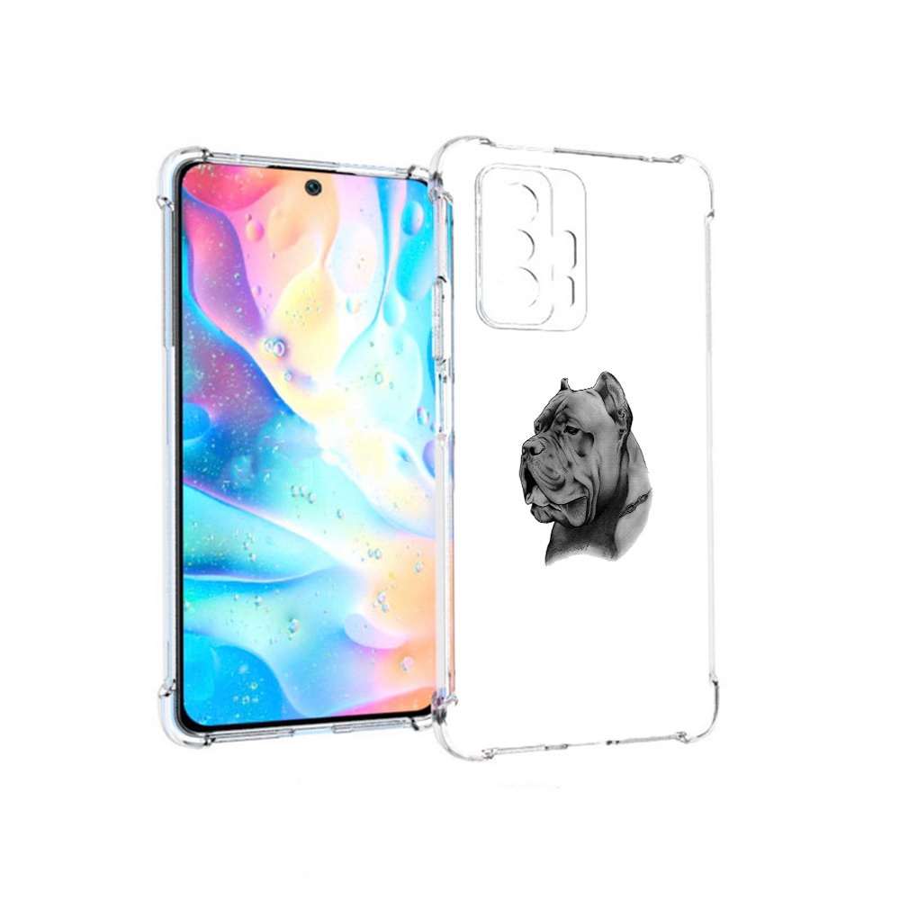 

Чехол MyPads Tocco для Xiaomi 11T Pro грозный бульдог (PT163474.285.300), Прозрачный, Tocco