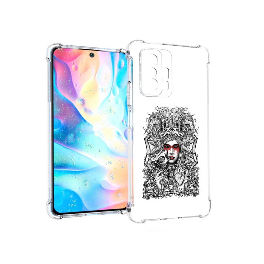 

Чехол MyPads Tocco для Xiaomi 11T Pro грусная девушка (PT163474.285.302), Прозрачный, Tocco