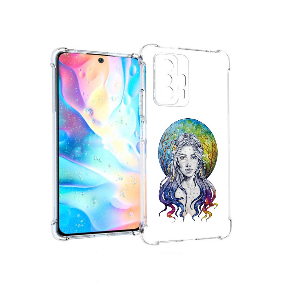

Чехол MyPads Tocco для Xiaomi 11T Pro девушка с красивыми волосами (PT163474.285.313), Прозрачный, Tocco