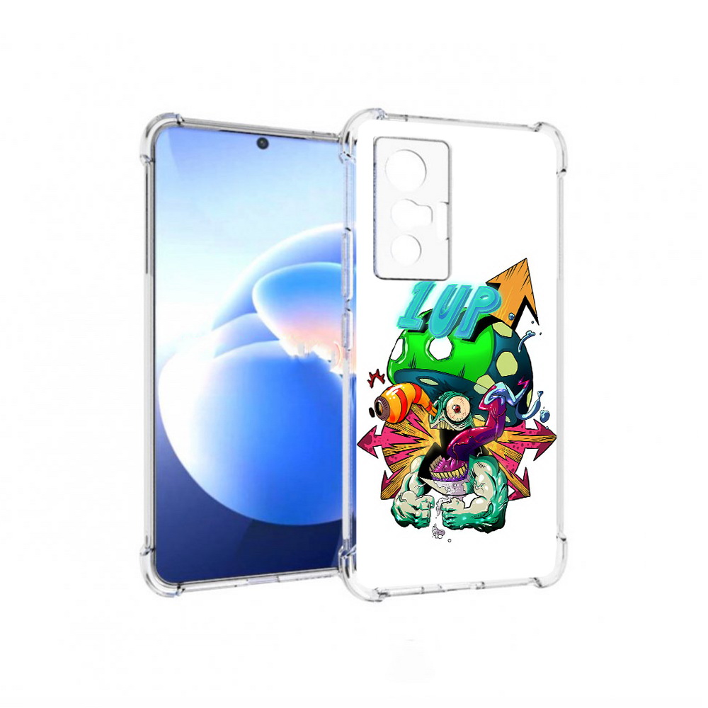 

Чехол MyPads Tocco для Vivo X70 сильный гриб абстракция, Прозрачный, Tocco