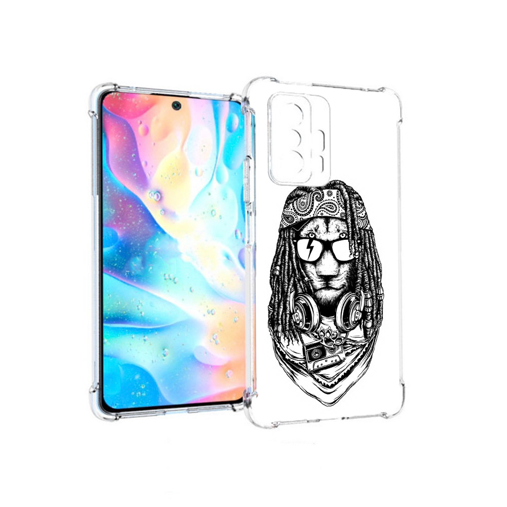 

Чехол MyPads Tocco для Xiaomi 11T Pro дреды льва (PT163474.285.338), Прозрачный, Tocco