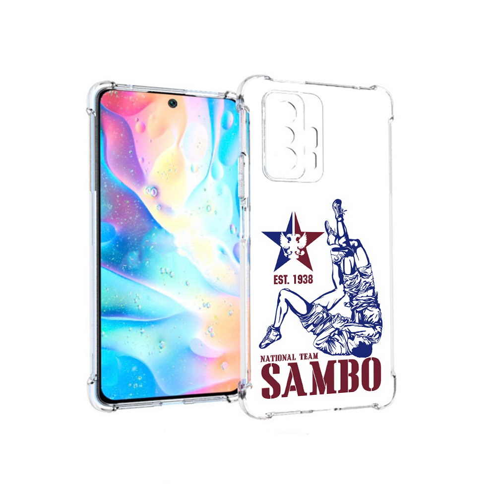 

Чехол MyPads Tocco для Xiaomi 11T Pro единоборства самбо (PT163474.285.344), Прозрачный, Tocco