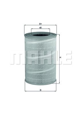 

LX713_>>LX713D воздушный фильтр 463-310/180 RVI Premium 96>/Magnum AE430