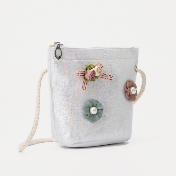 

Сумка детская на молнии, цвет белый