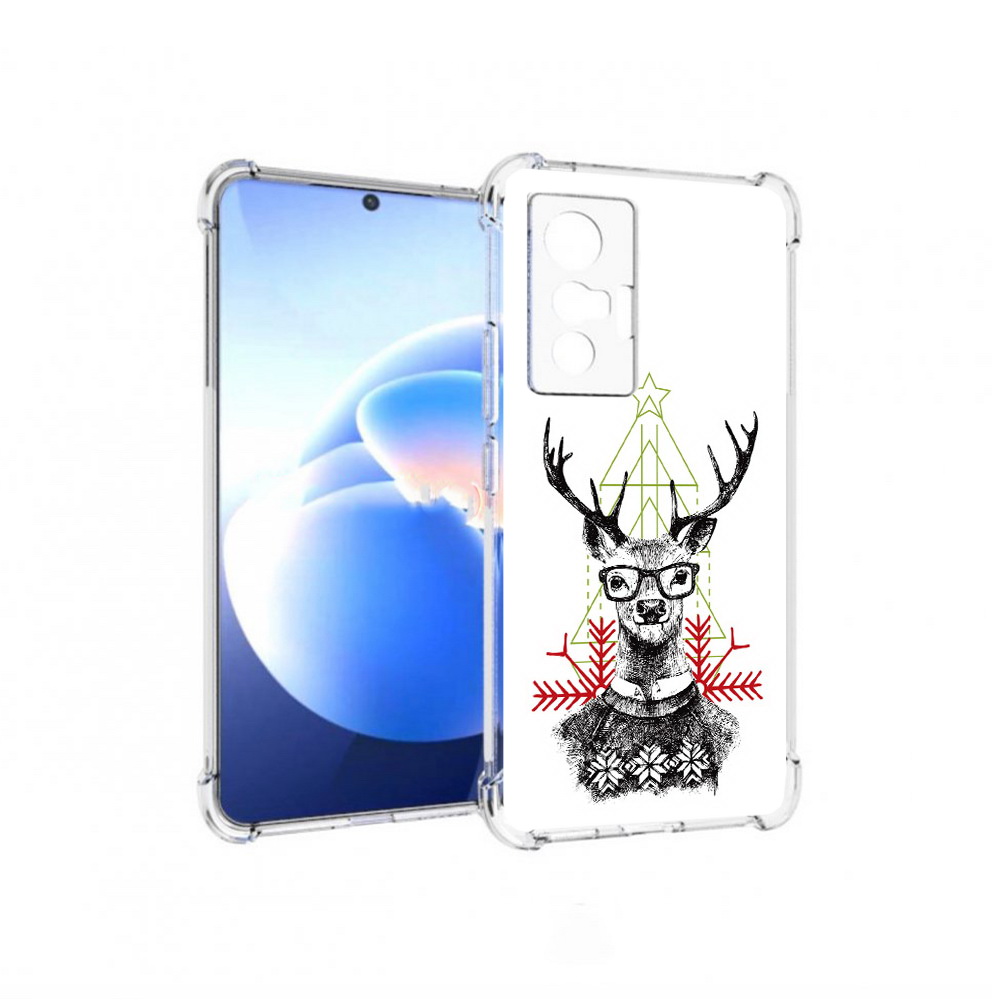

Чехол MyPads Tocco для Vivo X70 умный олень, Прозрачный, Tocco