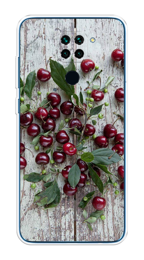 

Чехол на Xiaomi Redmi 10X/Redmi Note 9 "Вишня", Бордовый;зеленый;серый, 38150-1
