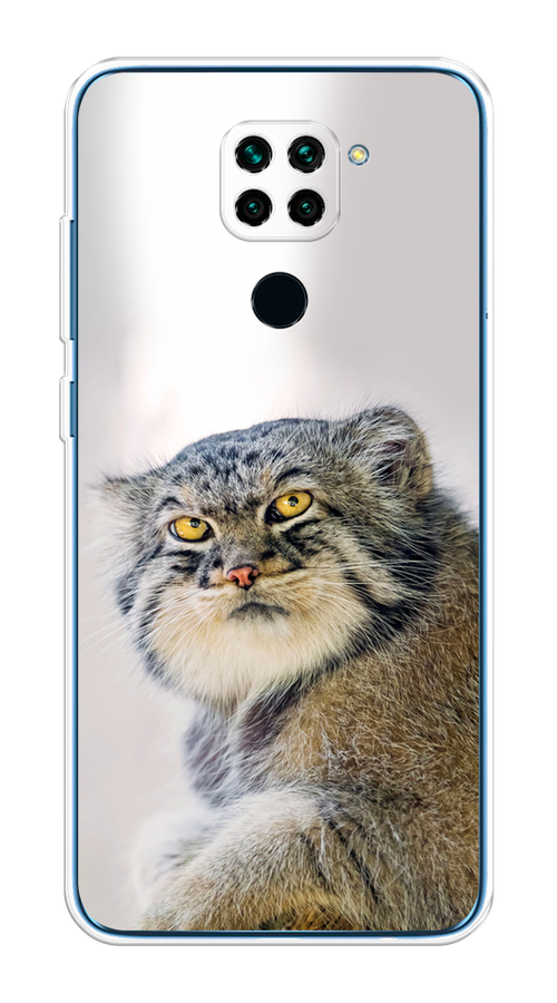 

Чехол на Xiaomi Redmi 10X/Redmi Note 9 "Кот манул 1", Серый;белый;желтый, 38150-1