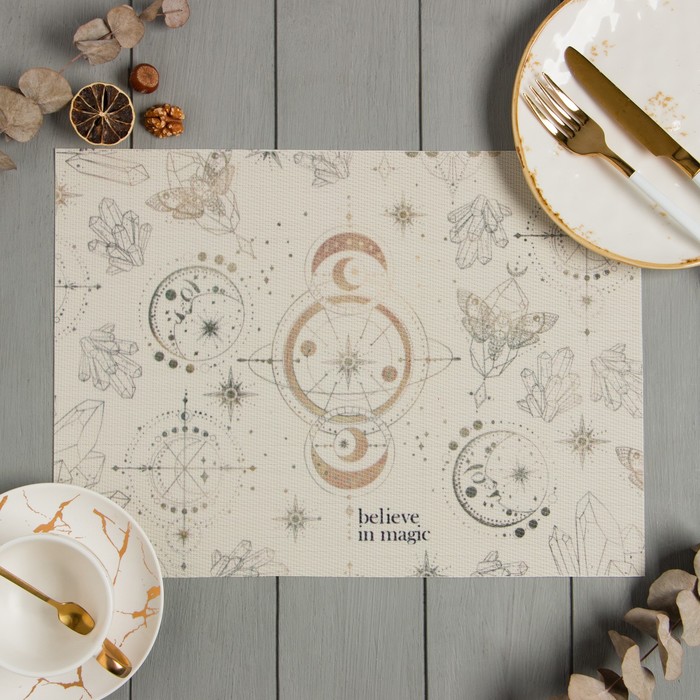 

Салфетка на стол Доляна "Believe in magic" ПВХ 40*29см, Sweet home