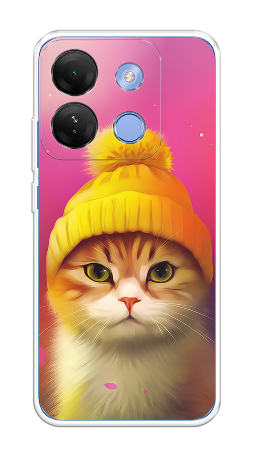

Чехол на Infinix Smart 7 HD "Котик в шапочке", Розовый;желтый;бежевый, 3103850-1