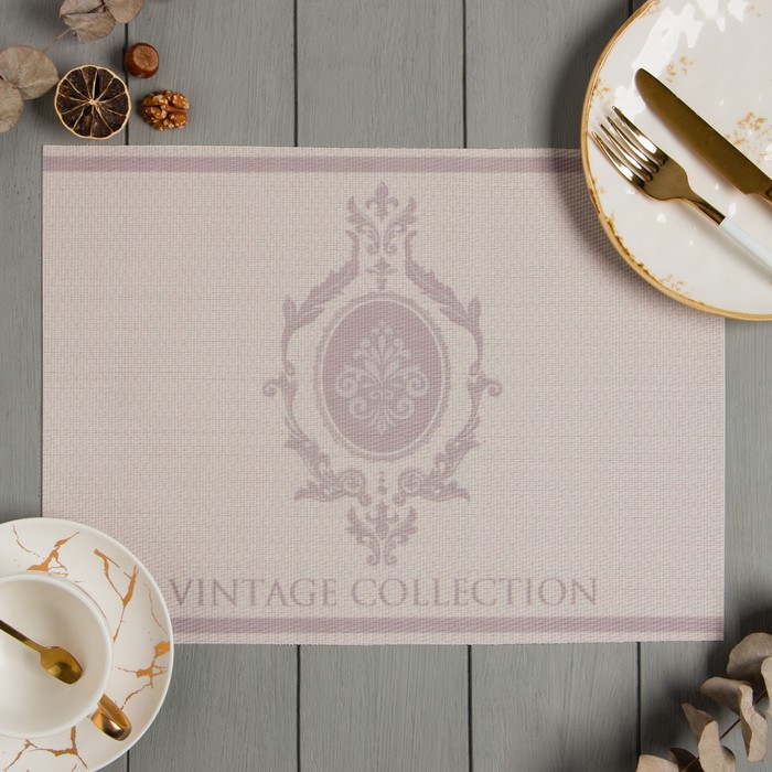 

Салфетка на стол Доляна "Vintage collection" ПВХ 40*29см, Classicism