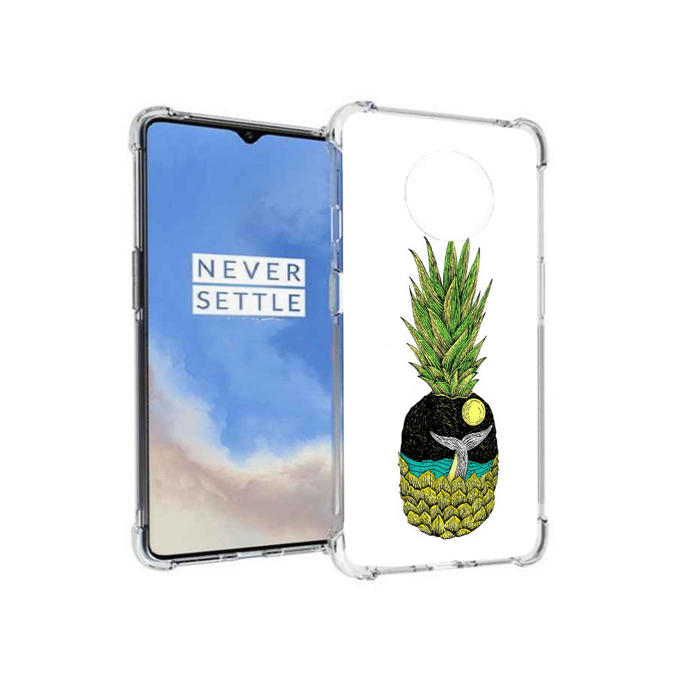 

Чехол MyPads Tocco для OnePlus 7T ананас с китом (PT227044.138.220), Прозрачный, Tocco