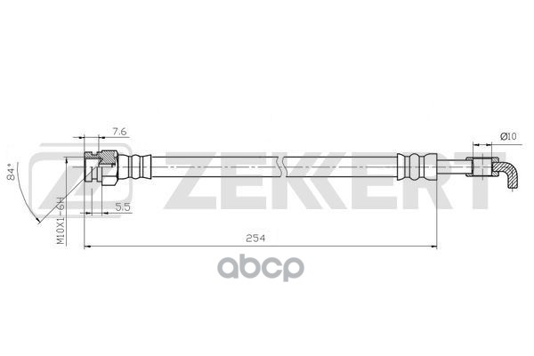 

Шланг Тормозной Задний Mazda 6 02- ZEKKERT bs9523