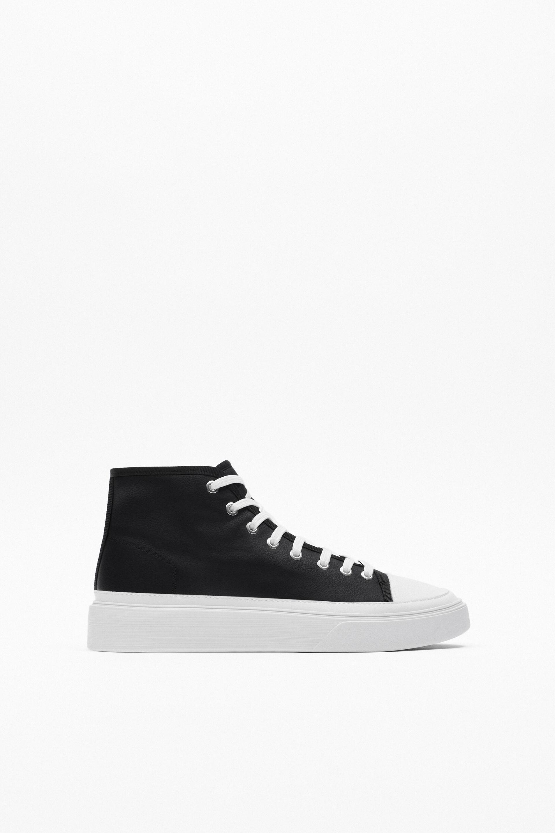 

Кеды мужские ZARA 177649 черные 44 RU (доставка из-за рубежа), 177649