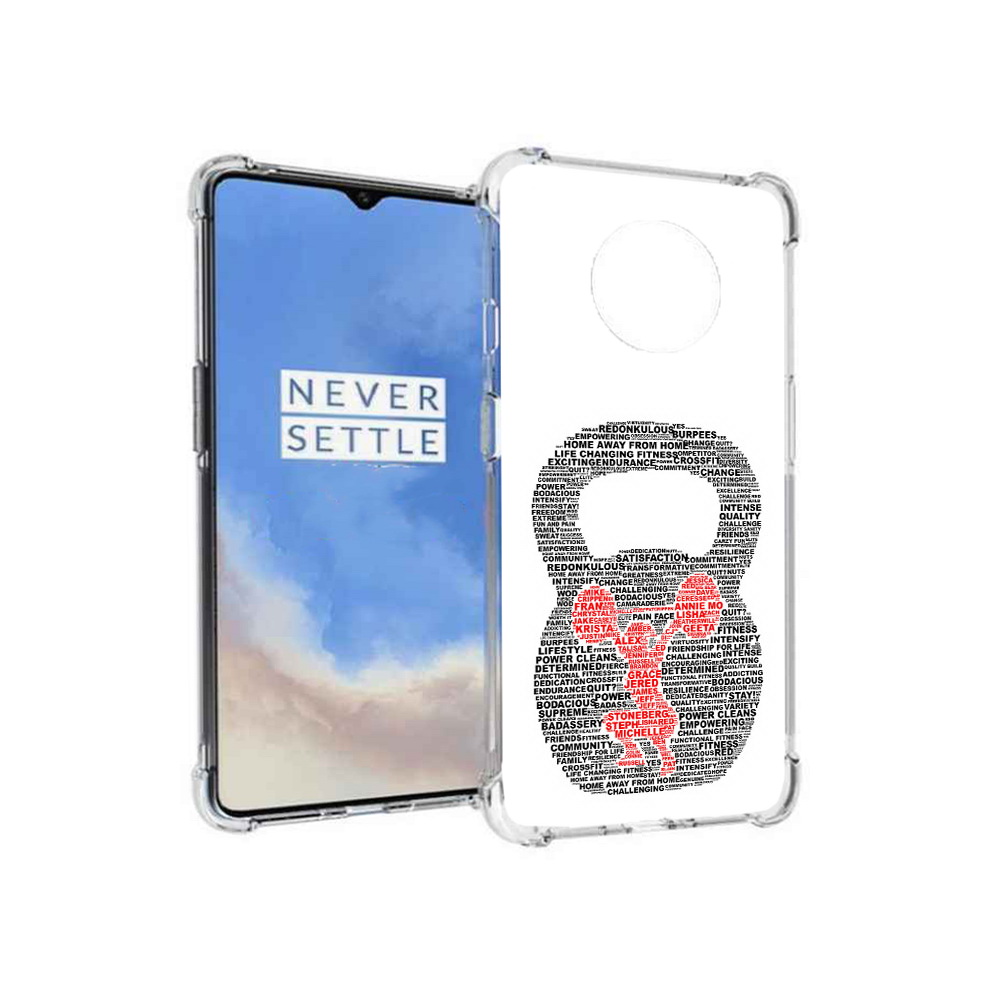 

Чехол MyPads Tocco для OnePlus 7T бодибилдинг гиря из слов (PT227044.138.232), Прозрачный, Tocco