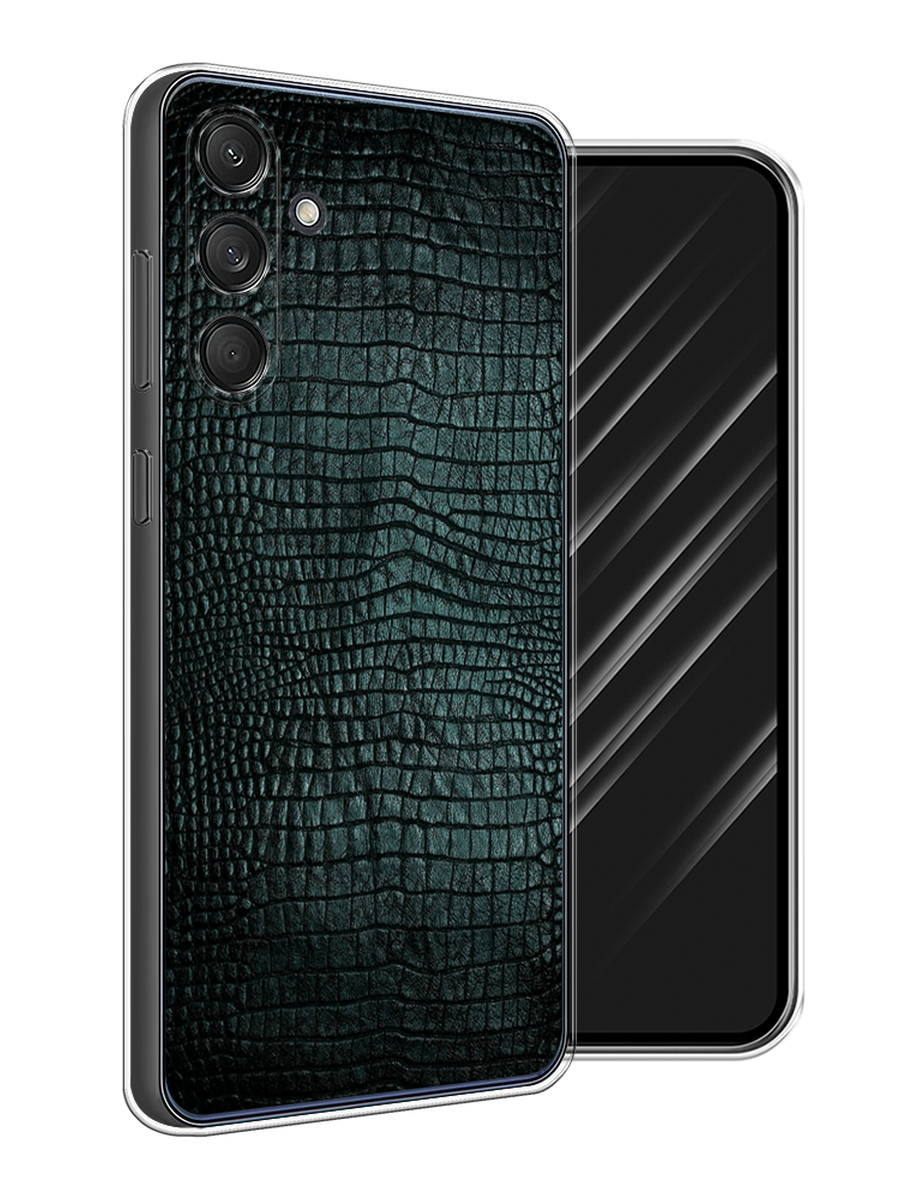 

Чехол Awog на Samsung Galaxy M55 "Черная змея", Черный;серый;голубой, 2109650-1