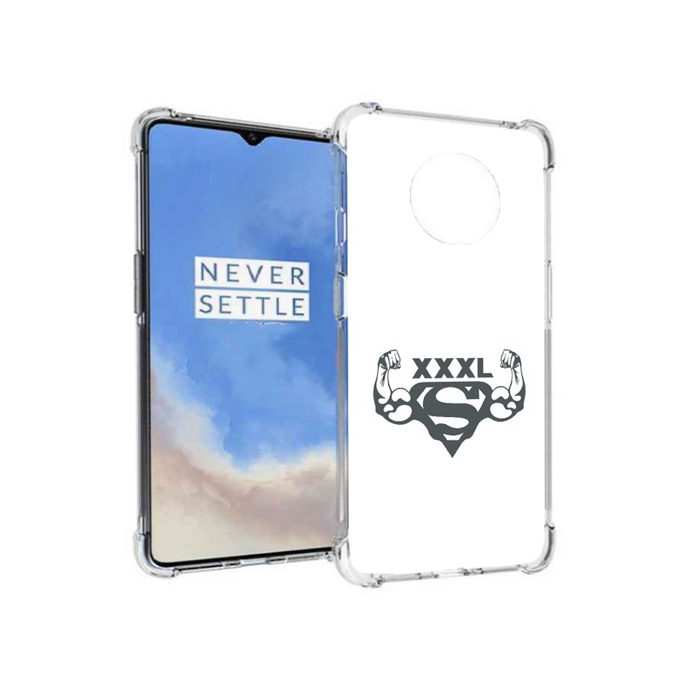 

Чехол MyPads Tocco для OnePlus 7T бодибилдинг супермен (PT227044.138.237), Прозрачный, Tocco