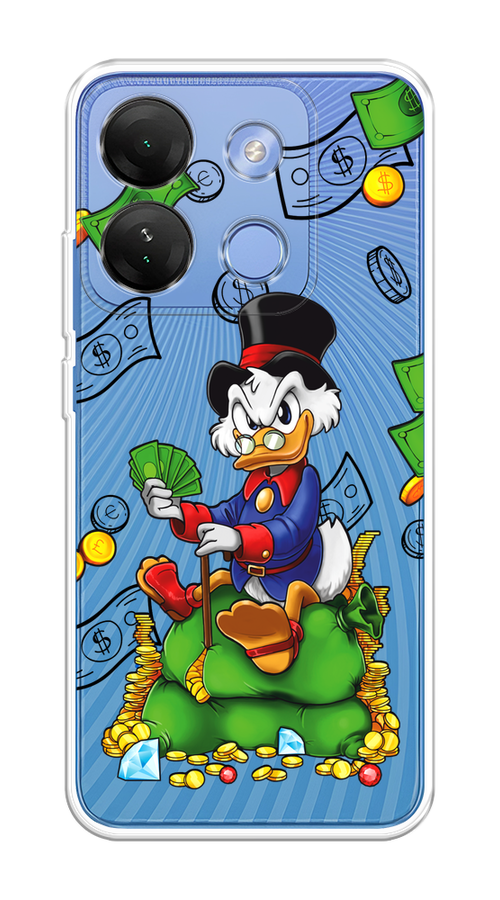 

Чехол на Infinix Smart 7 HD "Scrooge Richness", Черный;синий;зеленый, 3103850-1