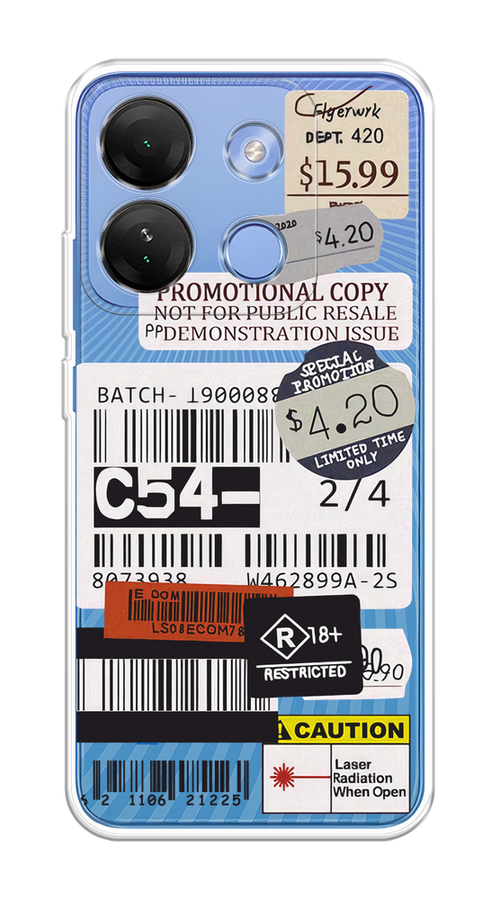 

Чехол на Infinix Smart 7 HD "Flight to Paris", Серый;бежевый, 3103850-1