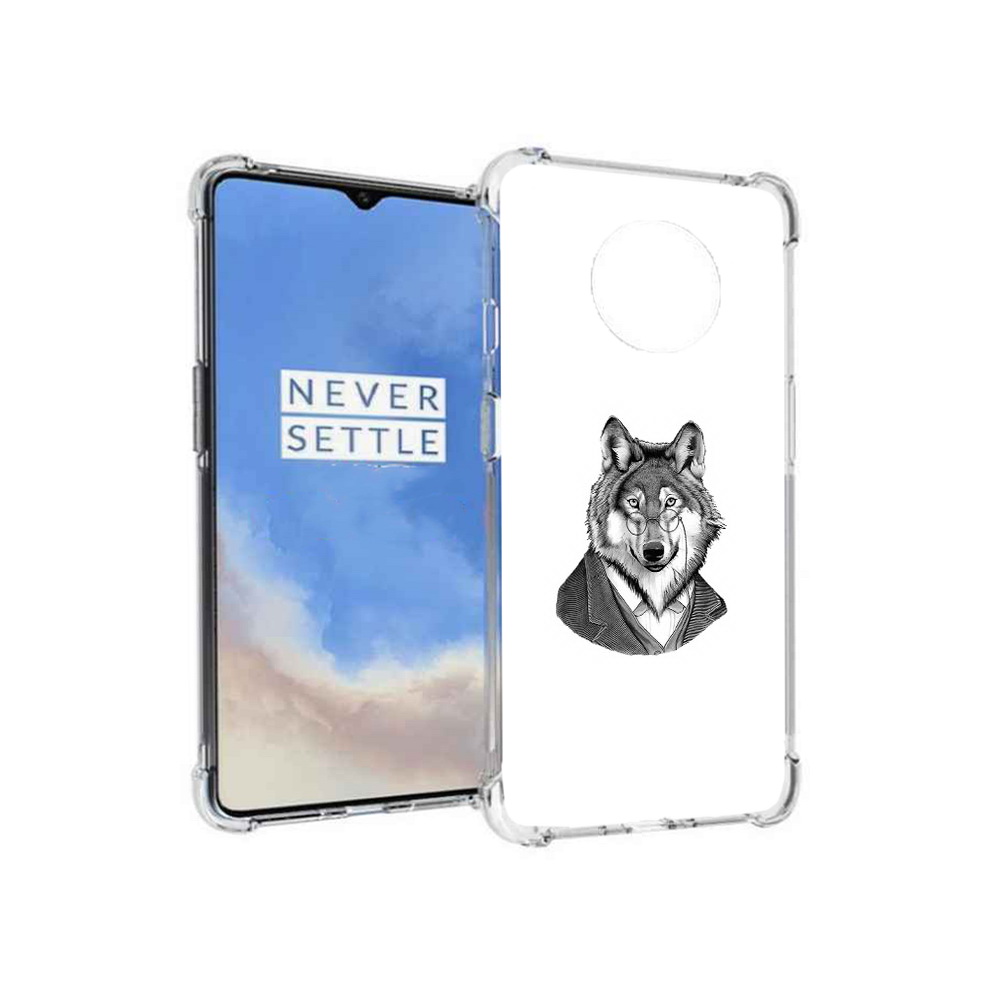 Чехол MyPads Tocco для OnePlus 7T волк в пиджаке (PT227044.138.266)