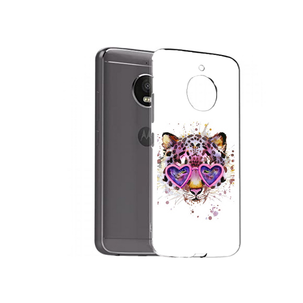 

Чехол MyPads Tocco для Motorola Moto E4 Plus модный леопард (PT100001.341.480), Прозрачный, Tocco