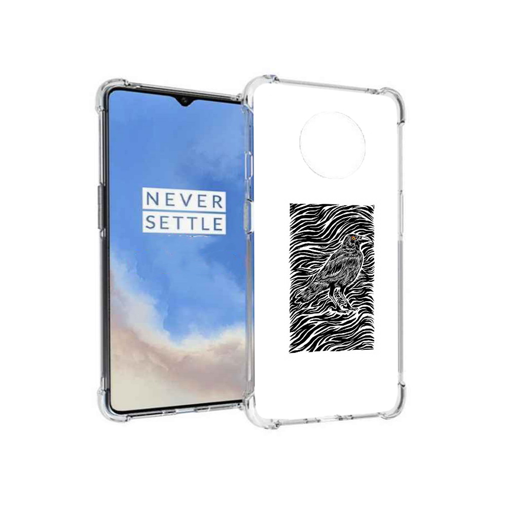

Чехол MyPads Tocco для OnePlus 7T ворон в абстракции (PT227044.138.272), Прозрачный, Tocco