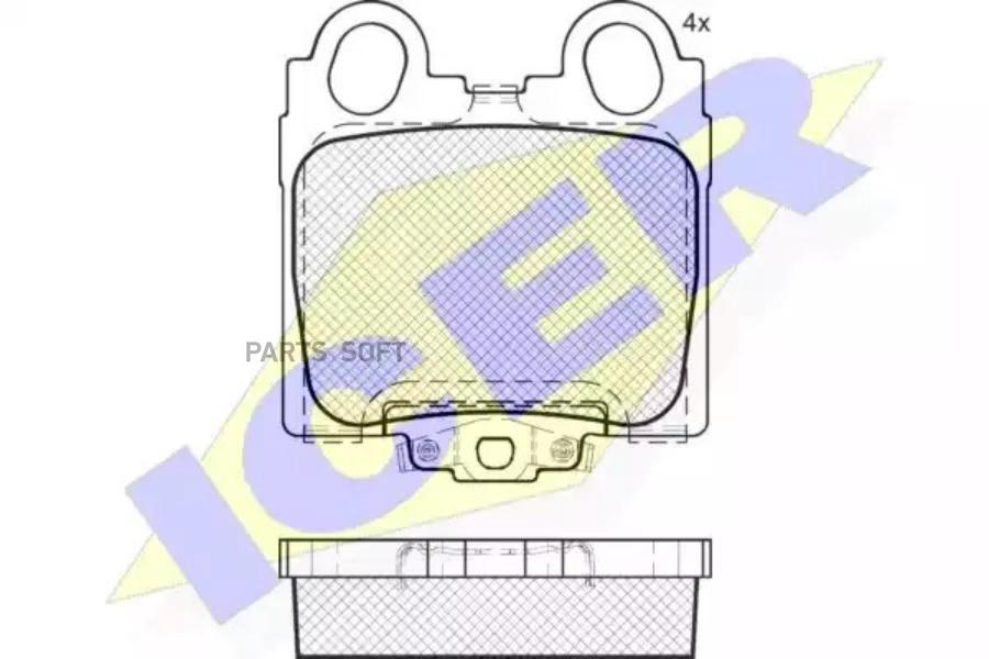 

Колодки Задние Lexus Gs/Is/Sc -05 Icer 182208 Icer арт. 182208