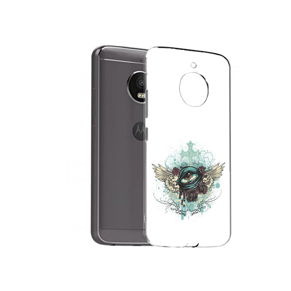 

Чехол MyPads Tocco для Motorola Moto E4 Plus плачущий глаз с крыльями (PT100001.341.544), Прозрачный, Tocco