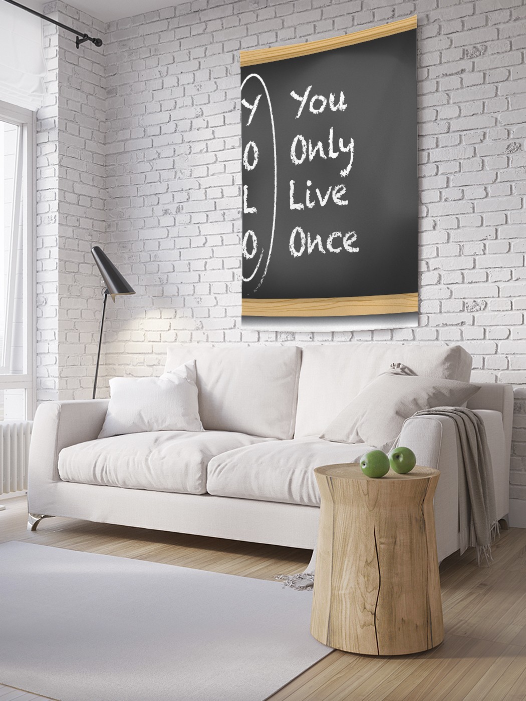 

Вертикальное фотопанно на стену JoyArty Yolo вы живете только один раз 150x200 см, Yolo вы живете только один раз