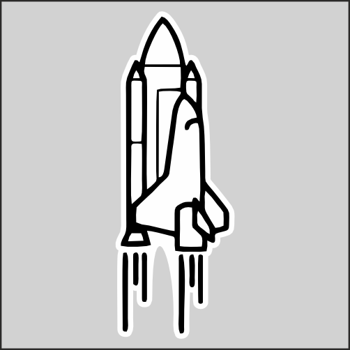 

Наклейка Наклейки за Копейки Ракета 20x7 см, sb-ППП-268