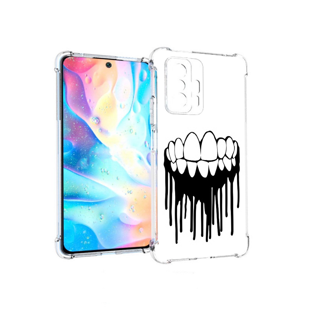 

Чехол MyPads Tocco для Xiaomi 11T Pro зубы (PT163474.285.372), Прозрачный, Tocco