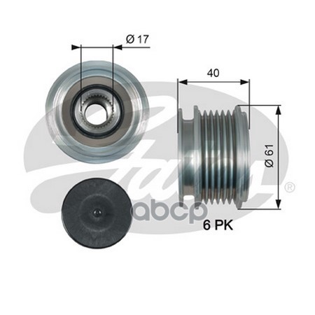

Шкив Генератора Обгонный Oap7013 Gates OAP7013