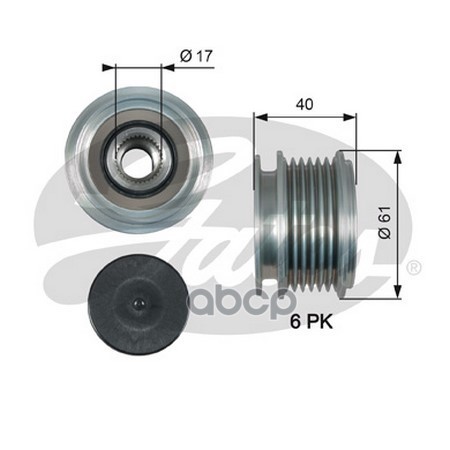 Шкив Генератора Обгонный Oap7013 Gates OAP7013 4700₽